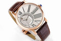 Cartier Rotonde de Cartier Rose Gold Watch — Brown Leather Strap