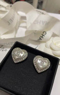 Chanel Logo Earrings Heart