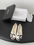 Chanel CC Logo Ballet Flats
