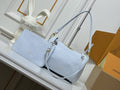 Louis Vuitton White Monogram Shoulder Bag with Matching Pouch