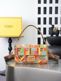 Fendi Multicolor Geometric Shoulder Bag
