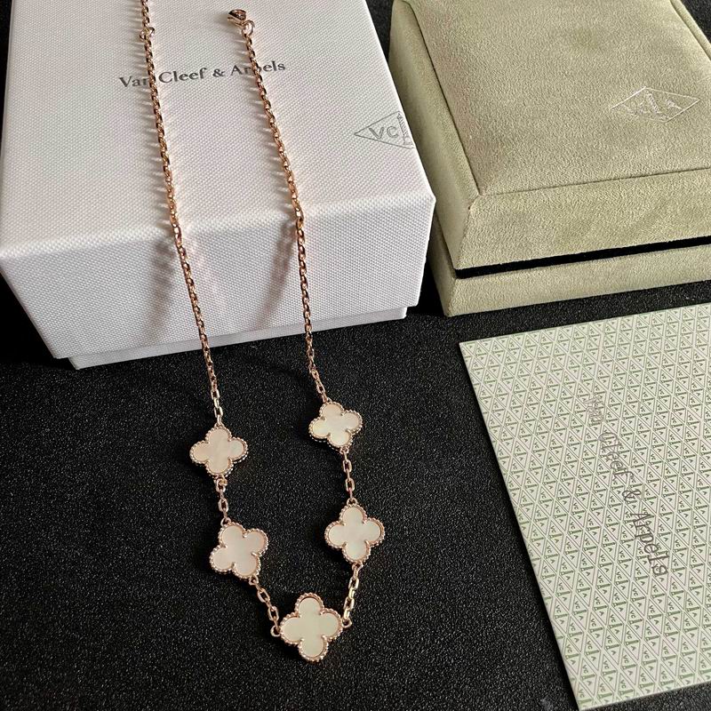 Van Cleef & Arpels Five-Motif Clover Necklace